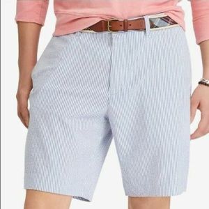 Mens Polo by Ralph Lauren stretch classic fit seersucker shorts 32 waist